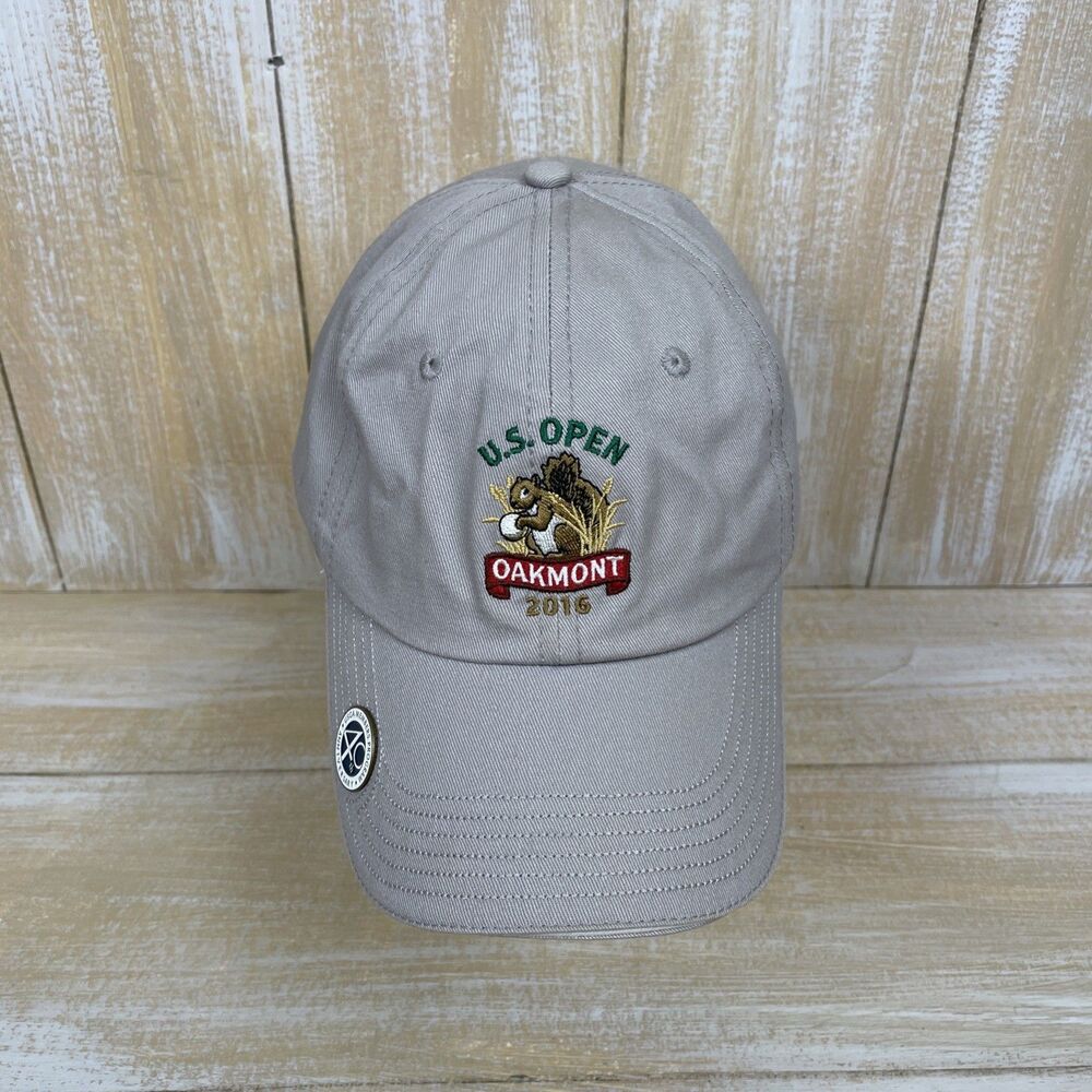 US Open Oakmont 2016 Golf Cap Hat USGA Member 40th Anniversary Gray Adjustable